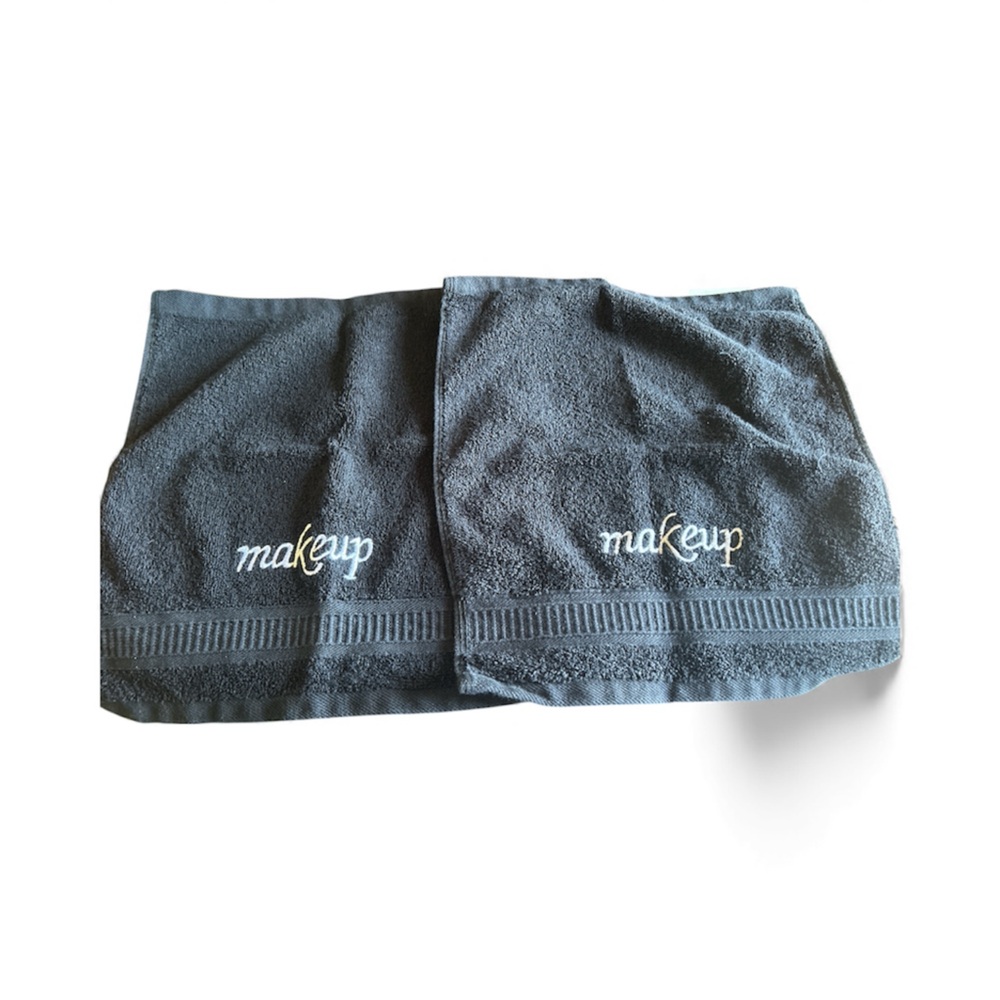 Anact Black Gray Towels